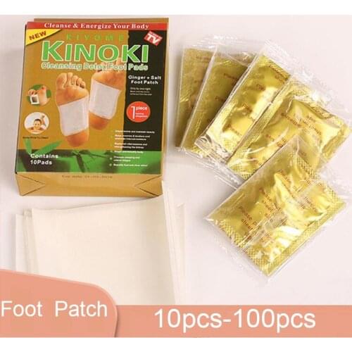 10pcs-100pcs Cleansing Detox Foot Pads Toxins Feet Slimming Cleansing Herbal Body Health Adhesive Pad Weight Loss