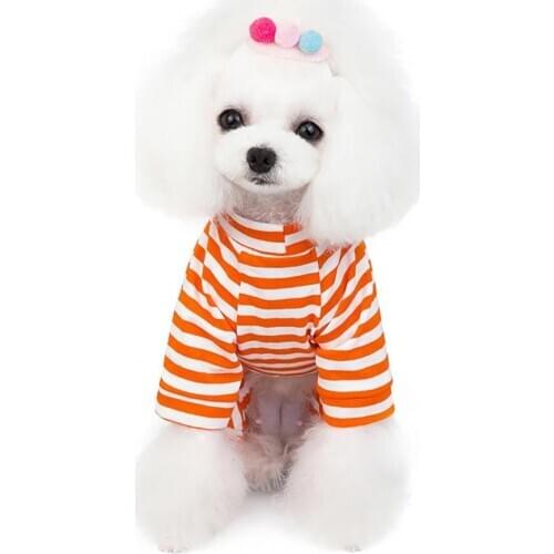 Dog Cloth Striped Skin-friendly Warm Cotton Soft Comfortable Multiple sizes Dogs Costume for Animals