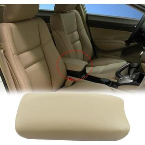 Microfiber Faux Leather Stable Center Console Armrest Lid Cover for Honda Civic 06-09