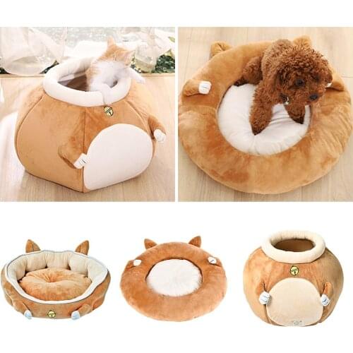 Soft Fleece Puppy Animal Dog Bed Cat House Basket Nest Mattress Cushion