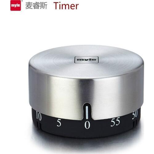 Myle kitchen timer, countdown timer, reminder, mechanical alarm clock, stainless steel student with magnet