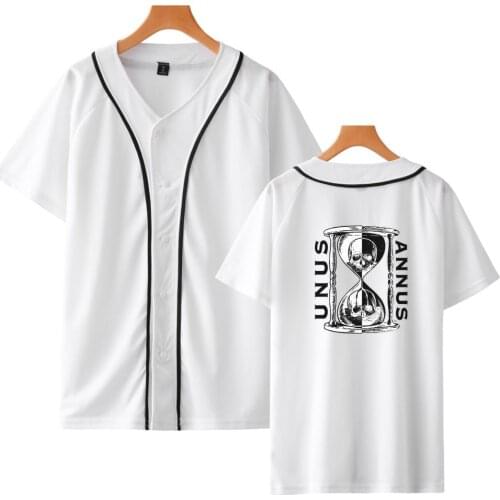 2021 new Unus Annus T-Shirt Baseball T-shirts Women/Mens Summer Short Sleeve tops Harajuku Streetwear Fashion boy/girls tee
