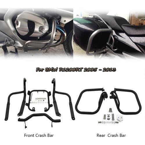 For BMW R1200RT R 1200 RT 2005-2013 2009 2010 2011 2012 Front&Rear Engine Guard Highway Freeway Crash Bar Fuel Tank Protector
