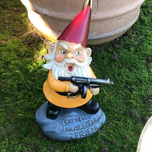 Realistic Practical Resin Crafts Display Mold Simulation Funny Gnome Miniature Dwarf Figurine Statue Gardening Decor for Gard