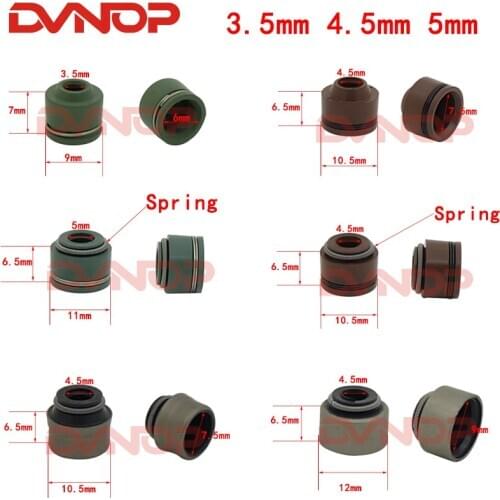 2pcs Motorcycle Valve Oil Seal For Honda CG125 CG150 Yamaha YP250 GS 150cc 125cc 200cc JH70 GY6 50 125 250 SCOOTER MOPED