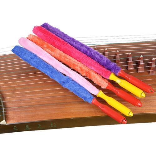 Guzheng Piano Strings Instrument Accessories Cleaning Brush Dedicated Duster Brush Cleaner Plastic Handle Panel Random Color