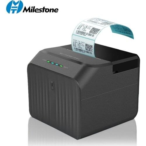 Milestone Label Thermal Printer Bluetooth Wireless Bar Code Maker USB Destop Portable Thermal Printer Windows IOS Android 58mm