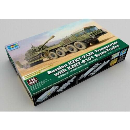 Trumpeter 1/35 01039 Russian KZKT-7428 Transporter with KZKT-9101 Semi-Trailer model kit
