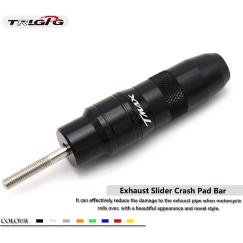 Motorcycle CNC Frame Exhaust Sliders Crash Protector Pads with logo FOR YAMAHA Tmax530Dx/Sx Tmax560 TMAX 500