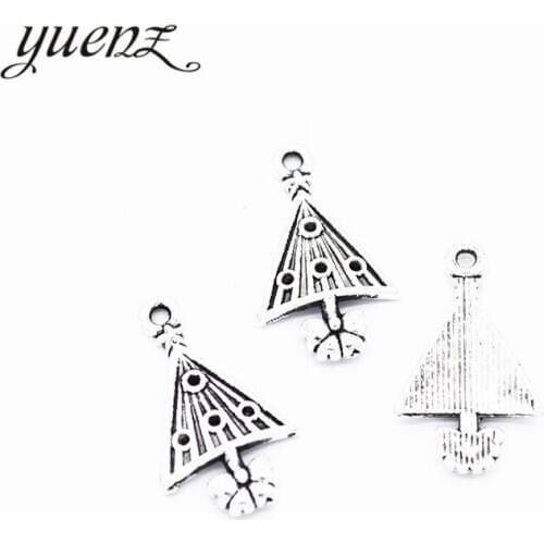 YuenZ 20pcs New Product Antique silver color umbrella Charms Pendant Jewelry Metal Alloy Jewelry Marking 23*14mm J415