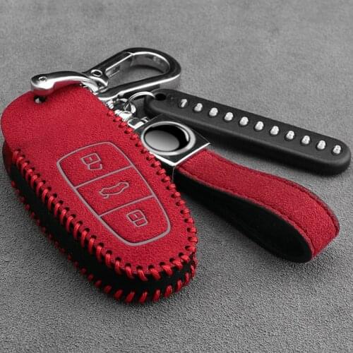 Suede fur car key cover For Audi new a6l a8l all-inclusive key protection shell men and women auto parts