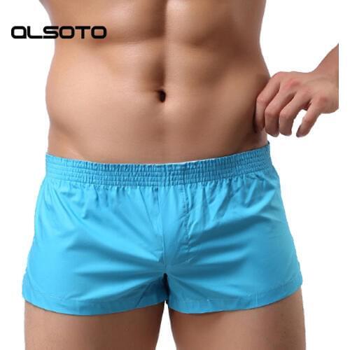 ALSOTO Summer swimsuit swimwear Mens bikini sunga mayo Swim Boxer Surf Board men sexy swimming shorts Low waist Bathing Suits