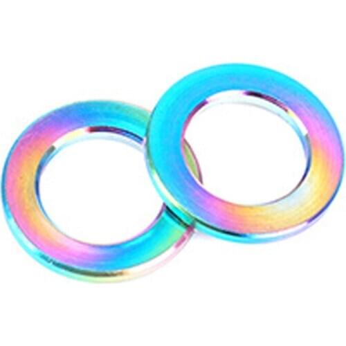 10pcs M5 M6 titanium alloy dazzle colour blueing decorative gasket