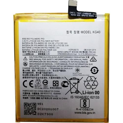 100% original 4000mAh KG40 Battery For Motorola Moto G8 Play Moto One Macro, One Macro Dual SIM, XT2015-2, XT2016-1 XT2016-2