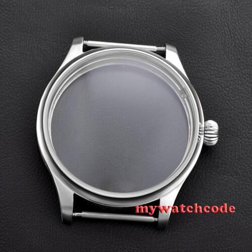44mm Watch portuguese 316L stainless steel CASE fit 6498 6497 eat movement C8