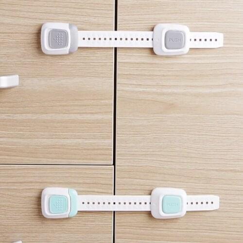 5Pcs/Lot Child Safety Locks Adustable Length Refrigerator Cupboard Drawer Baby Security Toddler