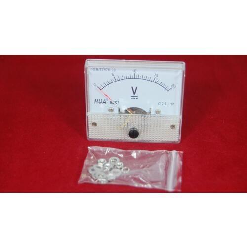 DC 0-20V Analog Voltmeter Panel Voltage Meter 85C1 20V DC Directly Connect