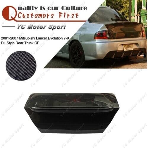 Car Accessories Carbon Fiber DL Style Rear Trunk Fit For 2001-2007 Evolution 7-9 EVO 7 8 9 Rear Boot Lid Tailgate Cover