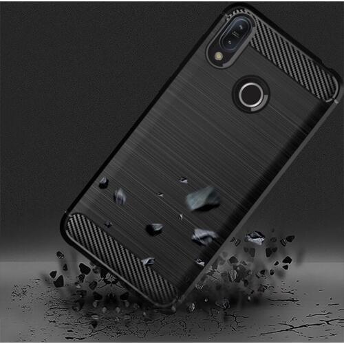 Carbon Fiber Case For Asus Zenfone Max Pro M2 ZB631KL ZB632KL ZB633KL Case TPU Soft Silicone Case for Zenfone 6 ZS630KL Bumper