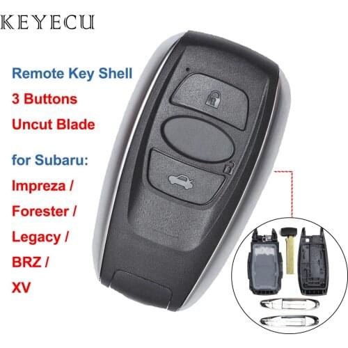 Keyecu Remote Car Key Shell Case Cover for Subaru BRZ Forester Impreza Legacy XV HYQ14AHB 231451-7000 231451-5801 88835-AL012