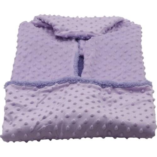 Baby Blanket Swaddling Newborn Thermal Soft Velvet Blanket Winter Solid Bedding Set Cotton Quilt Infant Bedding Swaddle Wrap