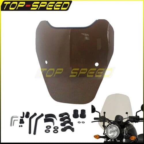 7/8" 1" Handbars Universal Windshield Windscreen Headlight Deflector Protector Cover For Honda Kawasaki Yamaha SUZUKI