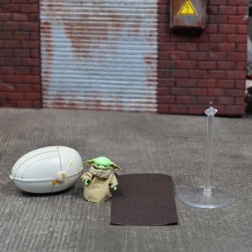Bandai Star wars Yoda baby SHF Mandalorian anime action & toy figures model toys for children
