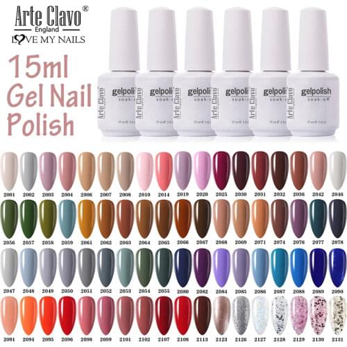 Arte Clavo 15ml UV Gel Varnish For Nail Art Painting Gel Nail Enamel For Nail Design Need Nail Lamp Nail Gel Polish For Manicure