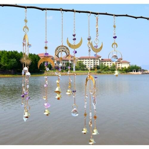 Crystal Sun Light Catchers Pendant Chandelier Crystals Ball Prism Pendant Rainbow Maker Hanging Chakra Cascade Home Garden Decor