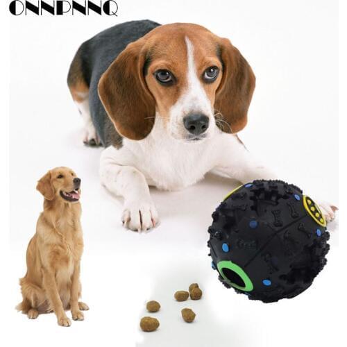 Pet Dog Cat Food Toy Ball Play Squeak Quack Sound Chew Treat Holder Funny Puppy Ball Training Interactive Pet Supplies
