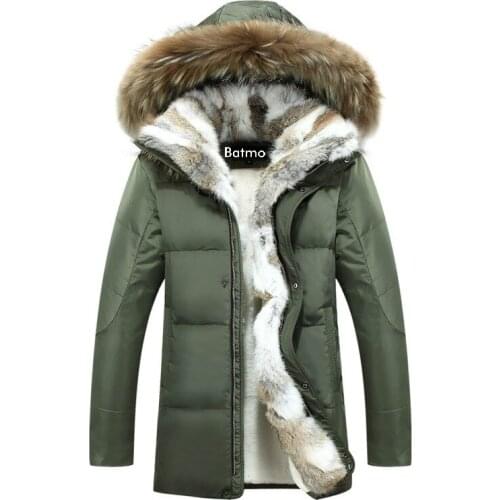 2020 Winter Duck Down Jacket Men Coat Parkas Warm Liner Female Warm Clothes Rabbit Fur Collar High Quality
