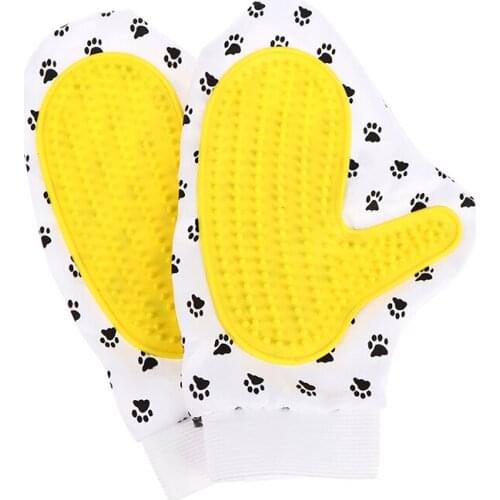 Cat grooming glove for cats wool glove Pet Hair Deshedding Brush Comb Glove makes grooming so much easier