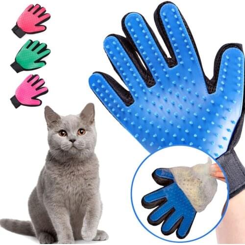 Cat Grooming Gloves Pet Brush Glove For Cat Dog Hair Remove Brush Dog Deshedding Cleaning Combs Pet Cleaning Massage Glove