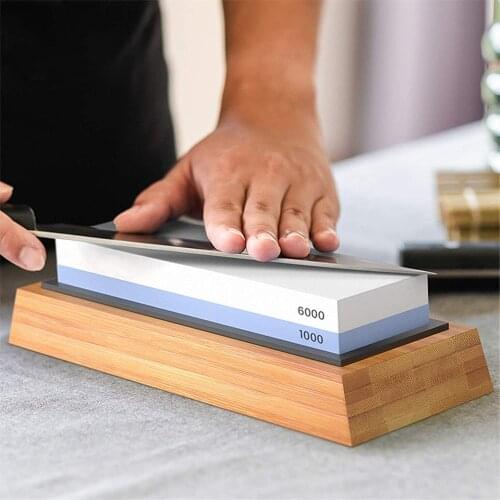 Professional Knife Sharpener Double Side Grinder Diamond Whetstone Water Wet Sharpening Stone for Knives Grinding Kitchen Tool