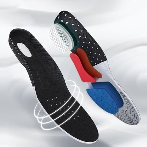 Cuttable Silicone Insoles For Shoes Sole Mesh Deodorant Breathable Cushion Running Insoles For Feet Man Women Orthopedic Insoles