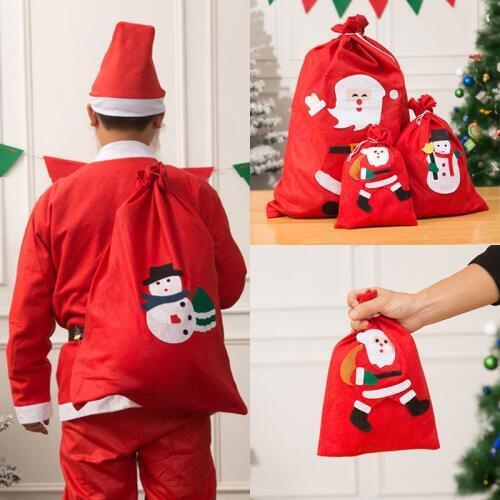 2020 Christma Candy Bag Santa Claus Gift Bags Exquisite Christmas Decorations New Year Home Present Packet Xmas supplies props