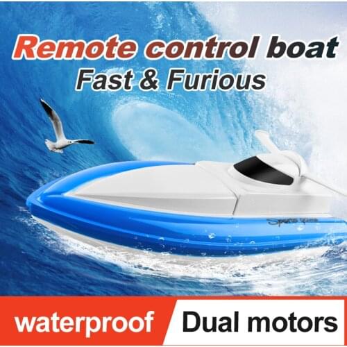 2.4G RC Speed Boat Remote Control High Speed Electric Racing Boat Kit Waterproof Ship Speedboat RC Toys 20km/h RC Distance 80M