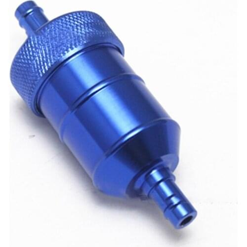 8mm Universal Motorcycle Gasoline Filter CNC Aluminum Alloy Diesel Oil Gas Fuel Filter Cleaner Inline Fuel Oil Cup Accessiors