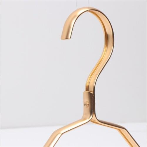 Cloth Hanger Durable Antideformation Aluminium Alloy Closet Adult Skirt Dress Clothing Towel Storage Rack Closet Space Saver