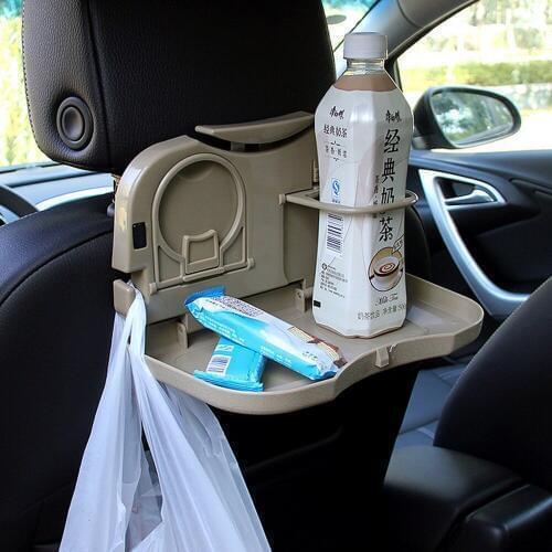 Car Back Seat Tray Holder Foldable Auto Holder Drink Food Cup Tray Mount Universal Car Back Seat Table Mobile Phone Bracket