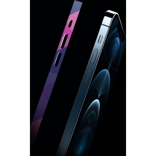 Side Paint Protective scratch-resistant Film For iPhone 12 Frame Multiple Colors Soft Sticker Full Cover Edge Protector