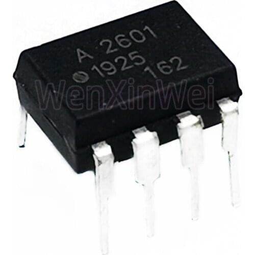 10PCS/LOT HCPL-2601 A2601 DIP8 HCPL-2601-000E DIP-8 F2601 Optocoupler