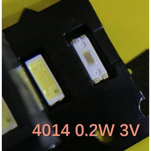 200PCS/Lot 4014 0.2W 3V lamp LED SMD ultra high brightness white light light-emitting diode new spot