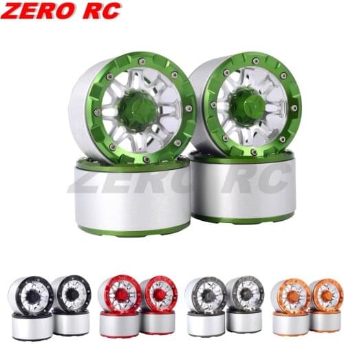 4pcs Heavy Duty Alloy 2.2 Beadlock Wheels Rims 12mm Hex Mount For 1/10 RC Crawler 4WD Axial SCX10 III TRX4 WRAITH RR10 TRX6