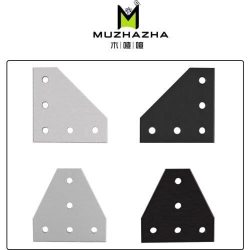 5 holes 90 degree joint board plate corner angle bracket connection joint strip for 2020 aluminum profile