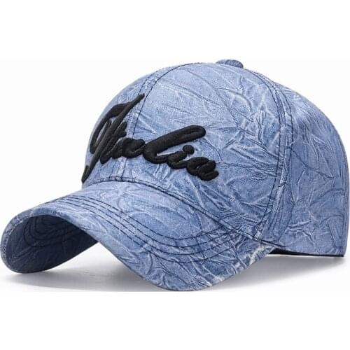 Fashion simple washed jeans bone Baseball Cap Snapback Hat Summer Hip Hop gorras Cap Hats For Men Women cowboy classical hat