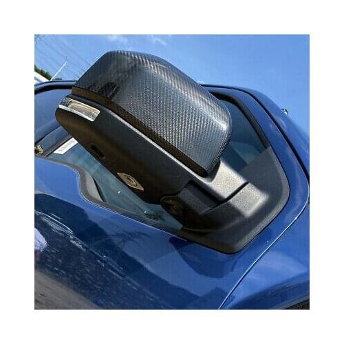 Real Carbon Fiber Rearview Side Mirror Cover 2pcs For Ford F150 F-150 2015-2020