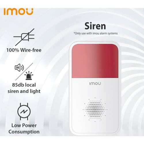 Dahua imou Smart Wireless Strobe Siren Sound Flash Light Alarm Indoor with Lithium Battery 433Mhz For Home Security Alarm System