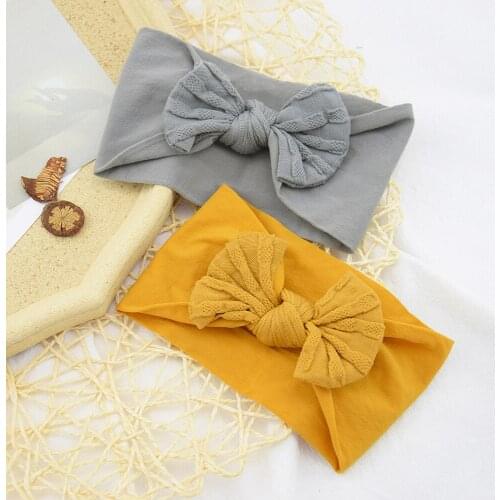 Childrens Turban Childrens Nylon Headband Soft Bunny Ears Headband Baby Decoration Head Flower Infant Headgear Baby Accessories