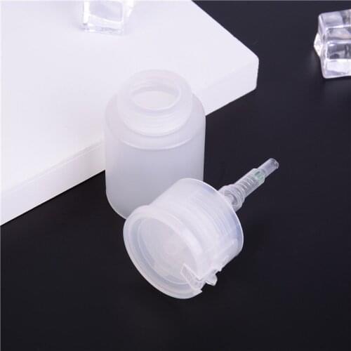 1Pc Nail Art Polish Clean Remover Dispenser Empty Acetone Pump Bottle Container